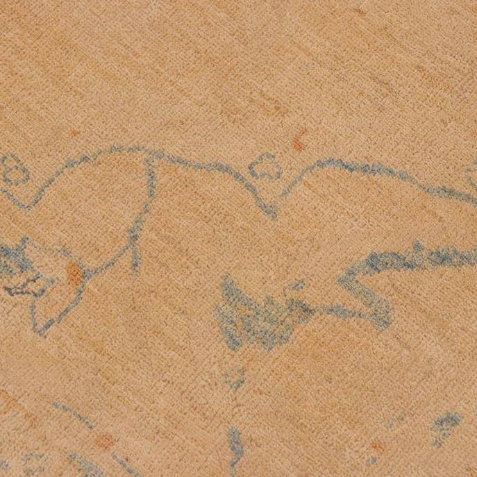 Arshs Fine Rugs - Wholesale Area rug - Bohemian Ziegler Hue Tan/Blue Wool Rug - 10'0'' x 13'7''6