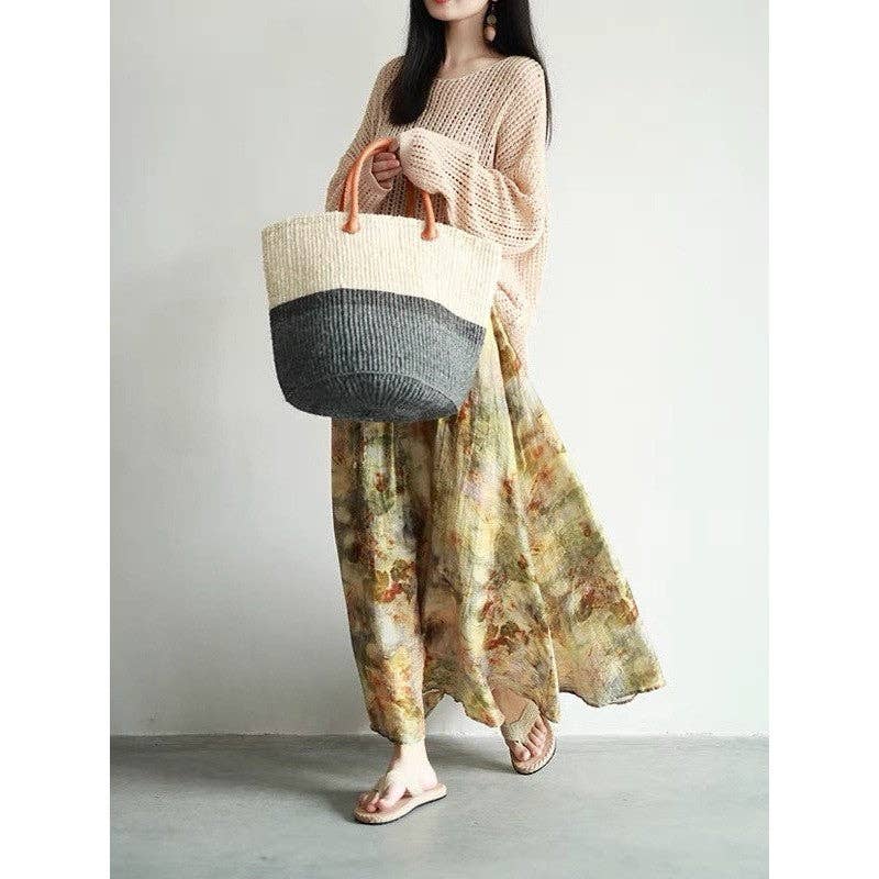 TRYCKNING Lös blommig midikjol för wholesale på Faire3