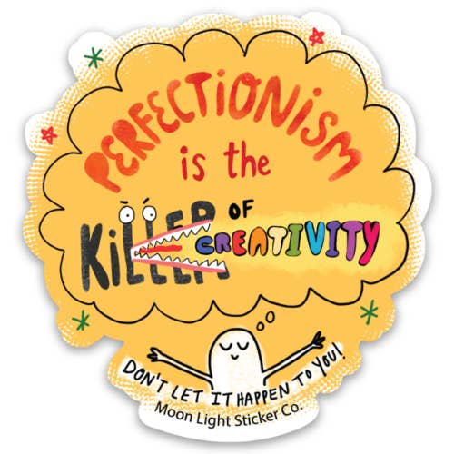 Perfektionisme Sticker for engroshandel hos Moon Light Sticker Co
