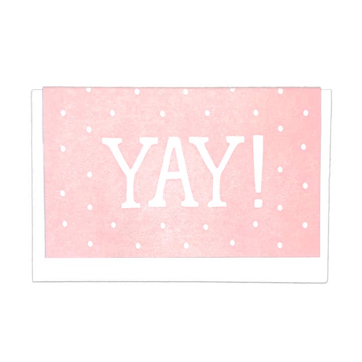 Tarjeta de presentación rosa de Yay Baby para venta al por mayor de Noteworthy Paper & Press