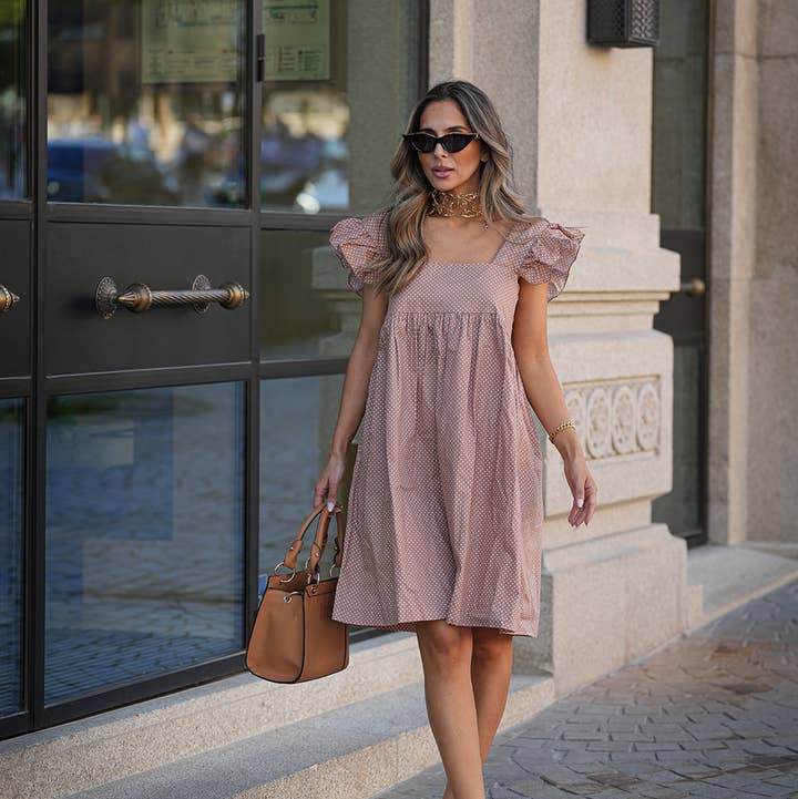 GUIMANOS - Wholesale Dress - Women's - Pintas Popeline Dress0