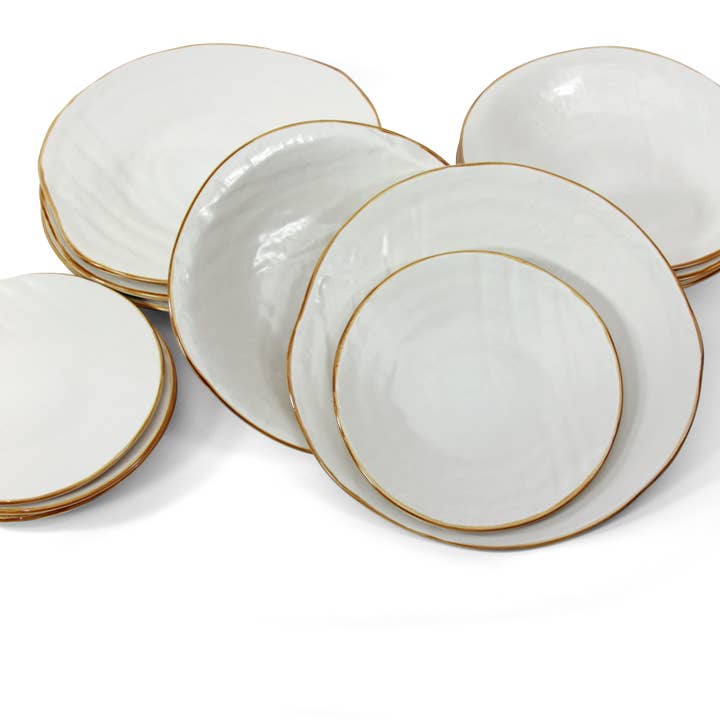 Mediterraneo - White Dinner Plate for wholesale on Faire2