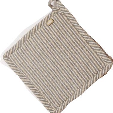 Pot Holder - Seersucker - Green for wholesale by Raine & Humble