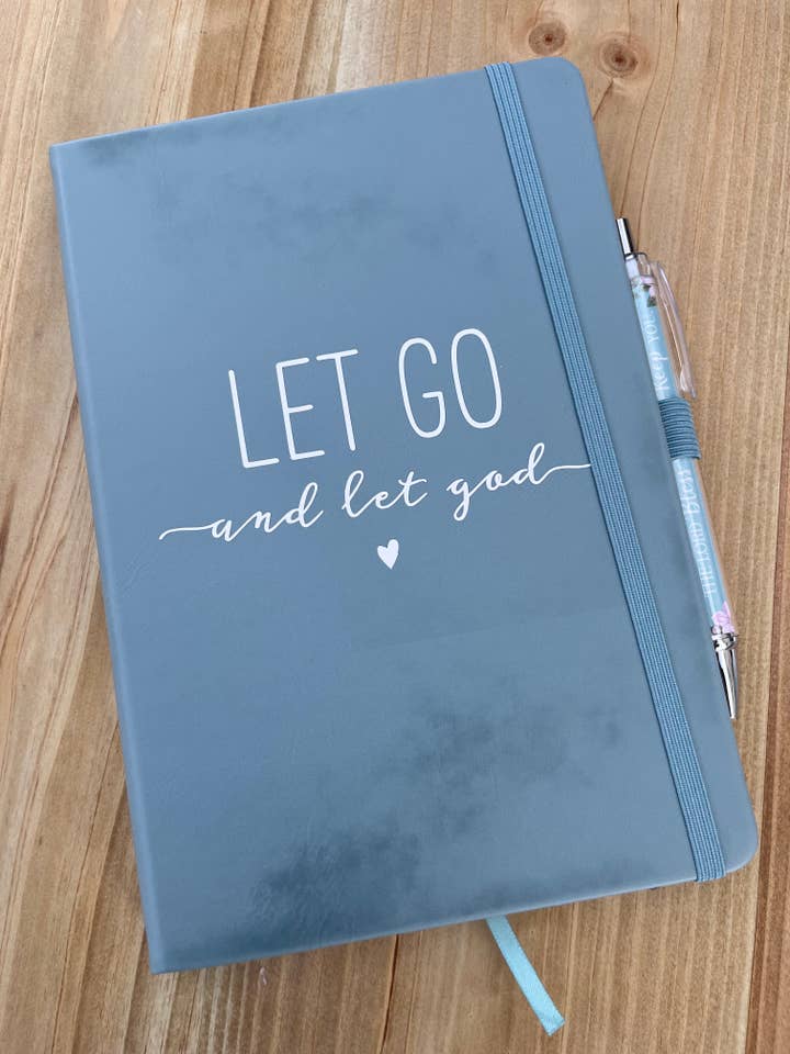 Let Go & Let God Women's Christian Journal for wholesale by Only Grace Company