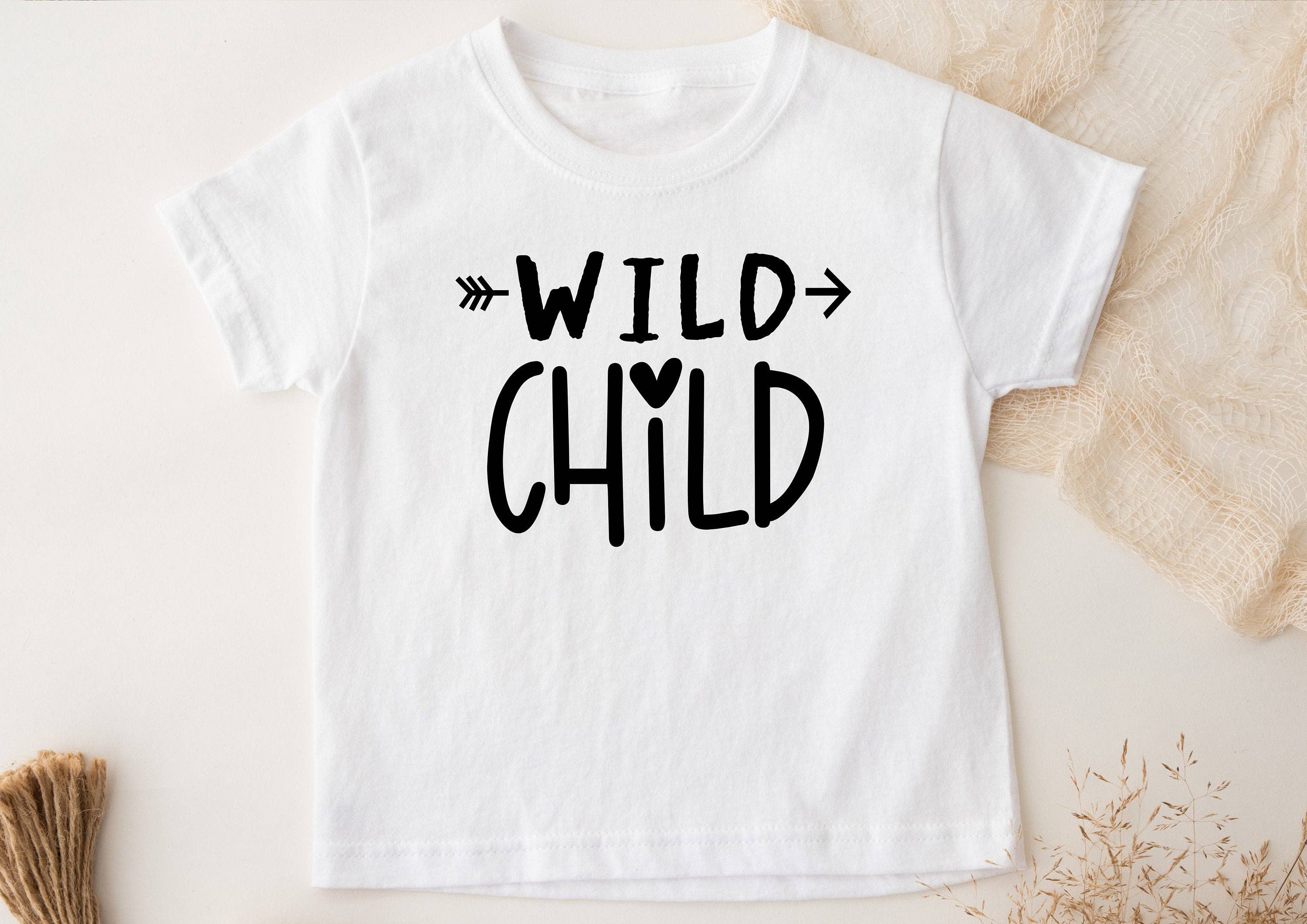 Abb and Co – wholesale Screen-printed t-shirt – Kids – Wild Child Toddler Tee0