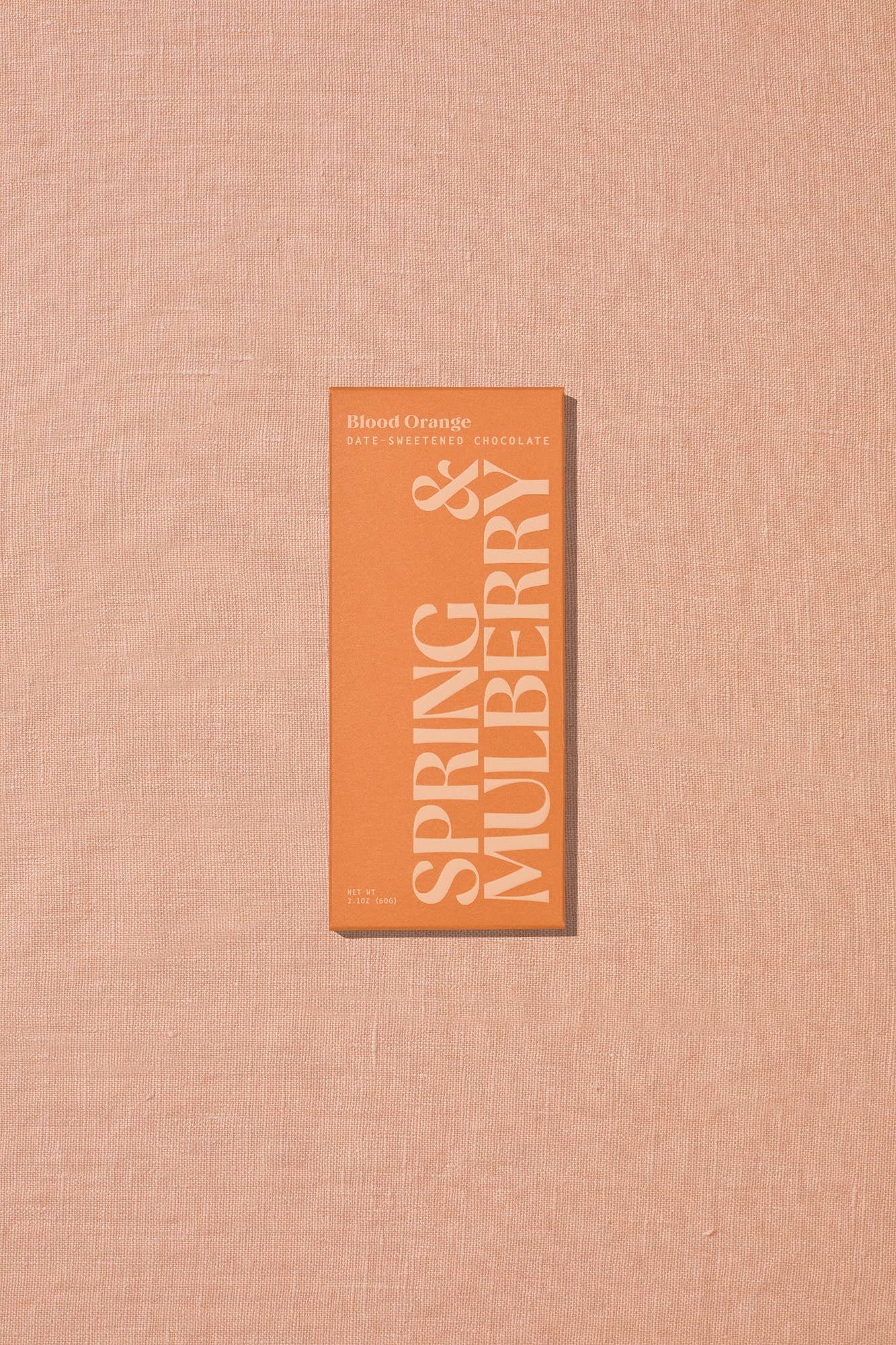 Spring & Mulberry - Wholesale Chocolate Bar - Blood Orange Date-Sweetened Dark Chocolate