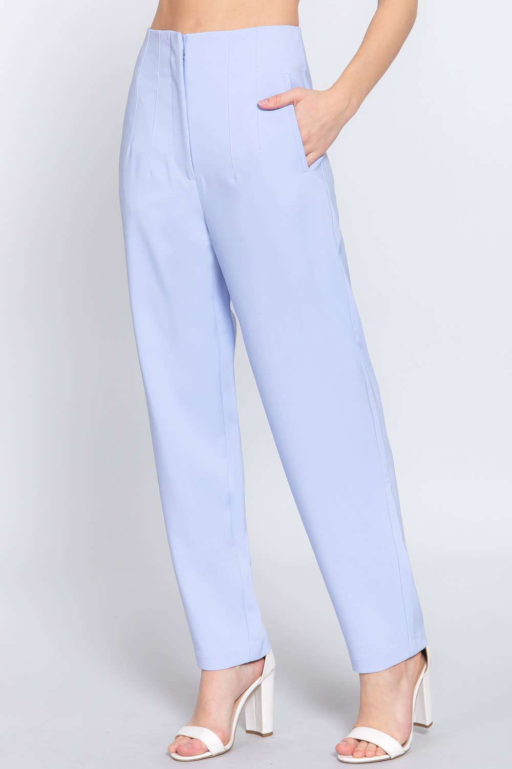 Active Basic | Active USA – Großhandel Hose – Damen – Lange Hose mit hoher Taille und Paillendetail3