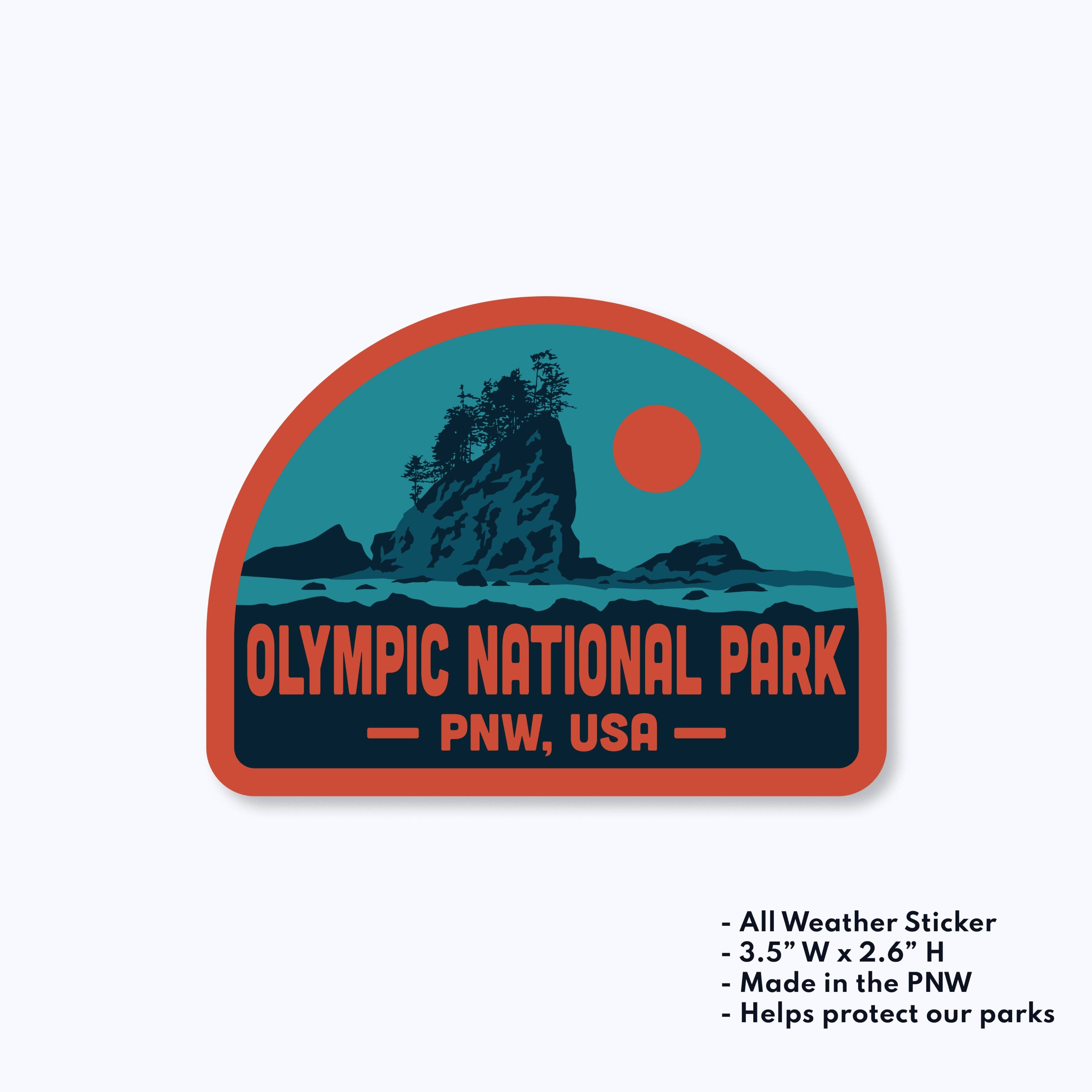 Rainier Watch Supply Co - Wholesale Sticker - Olympic National Park Vintage Sticker
