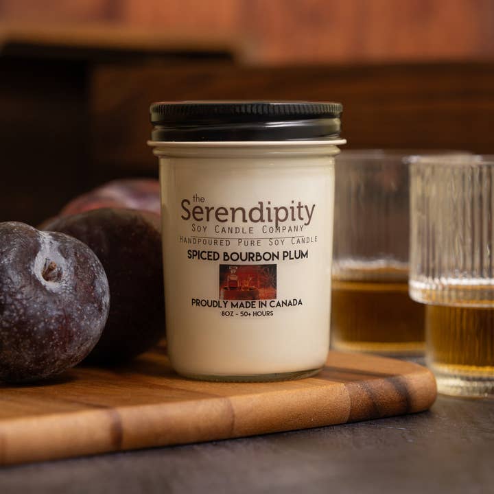 Prune au Bourbon Épicé pour la vente par Serendipity Soy Candles