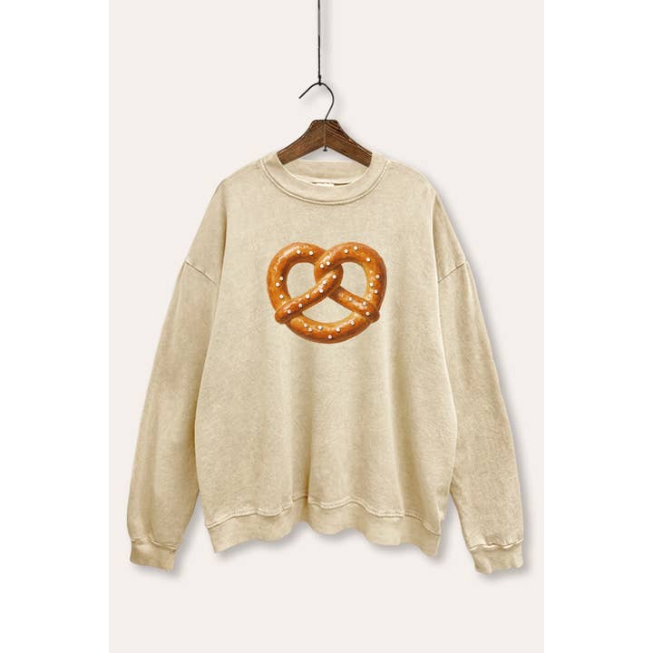 PRETZEL GRAFISCHE MINERAALWAS SWEATSHIRT voor wholesale door VINTAGE POINT USA