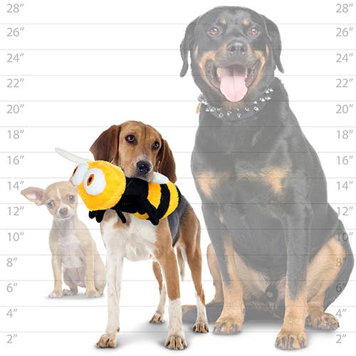 Tuffy Dog Toys - VIP Products – Großhandel Haustier-Quietschspielzeug – Hund – Mighty Jr Bug Bee, Hundespielzeug aus Plüsch, quietschend4