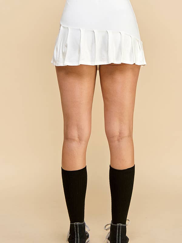 Heart & Hips - Wholesale Skirt - Women's - BJ53744 - KNIFE PLEATED SKORT17