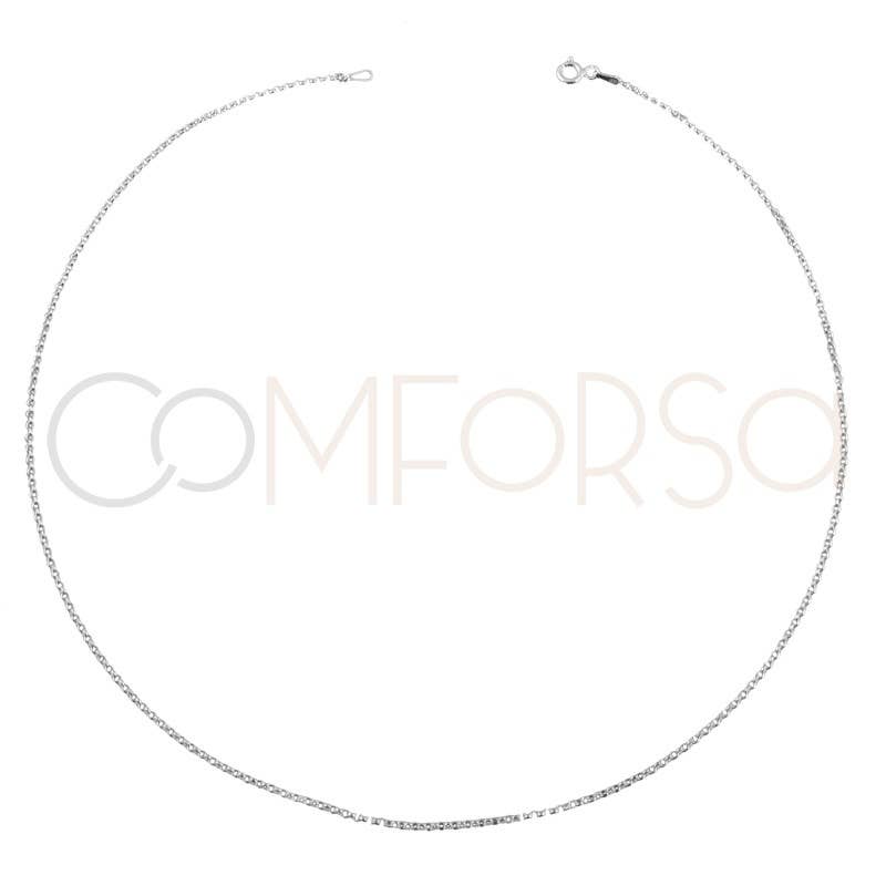 COM FORSA SL - Wholesale Schakelketting - Rolo Diamantketting 1,5 mm Ext. Verguld 925 zilver2