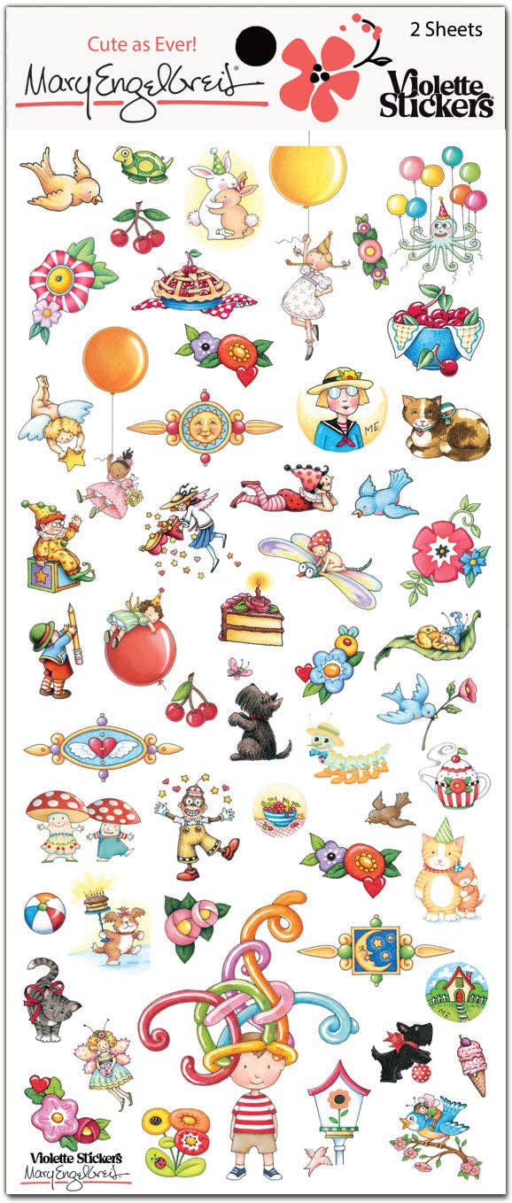 Violette Stickers - Vente Autocollant - ME201 Autocollants Mary's Minis de Mary Engelbreit®0