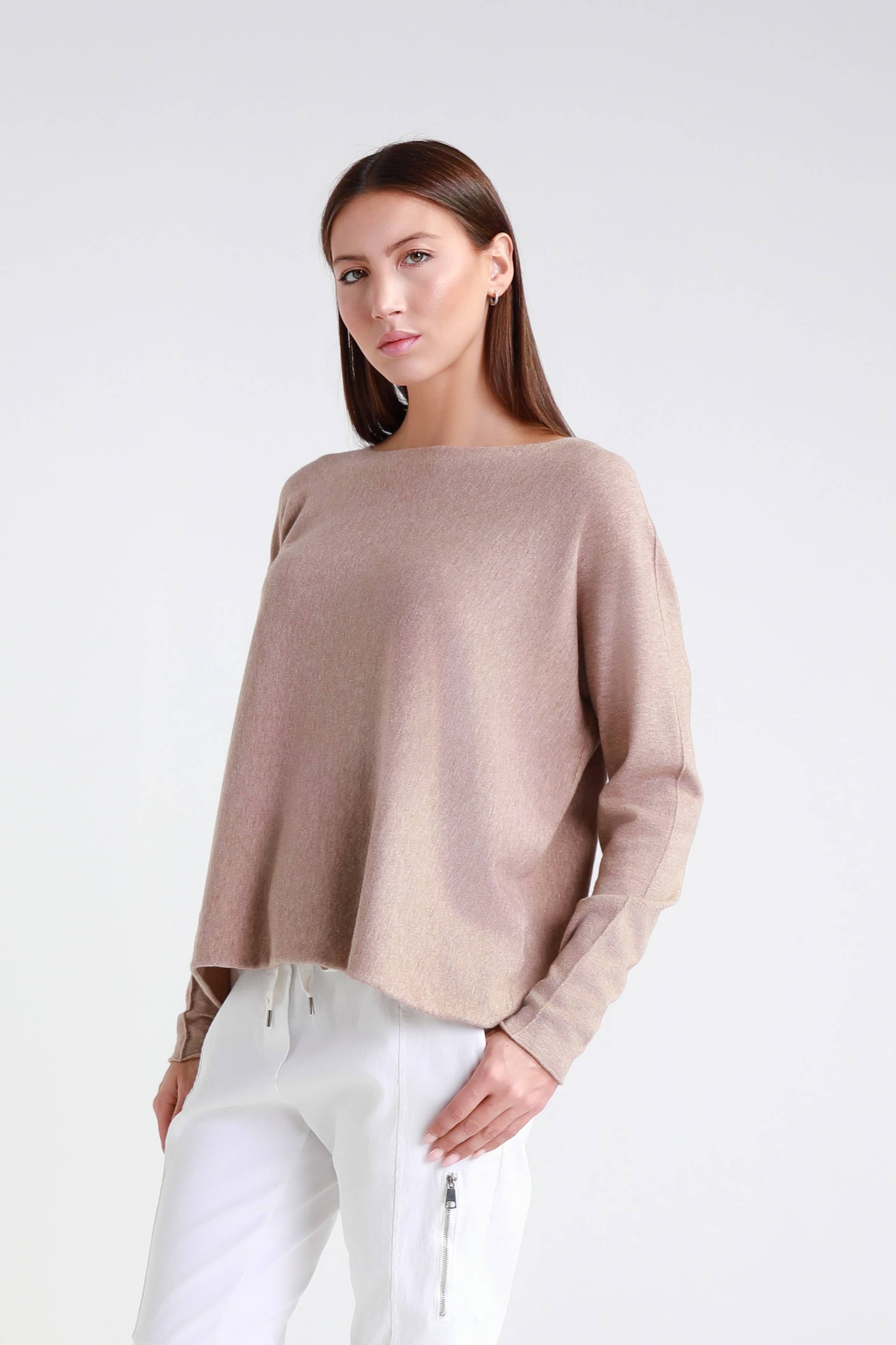 TINA Stephens Italy/Tees By Tina - Wholesale Knit Sweater - Women's - Laurin Seriously Soft Jewel Neck Sweater (BLS425)58