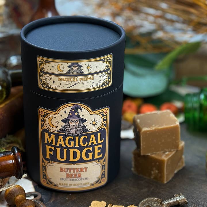 The Lonely Broomstick – wholesale Fudge – Buttery Beer Fudge1