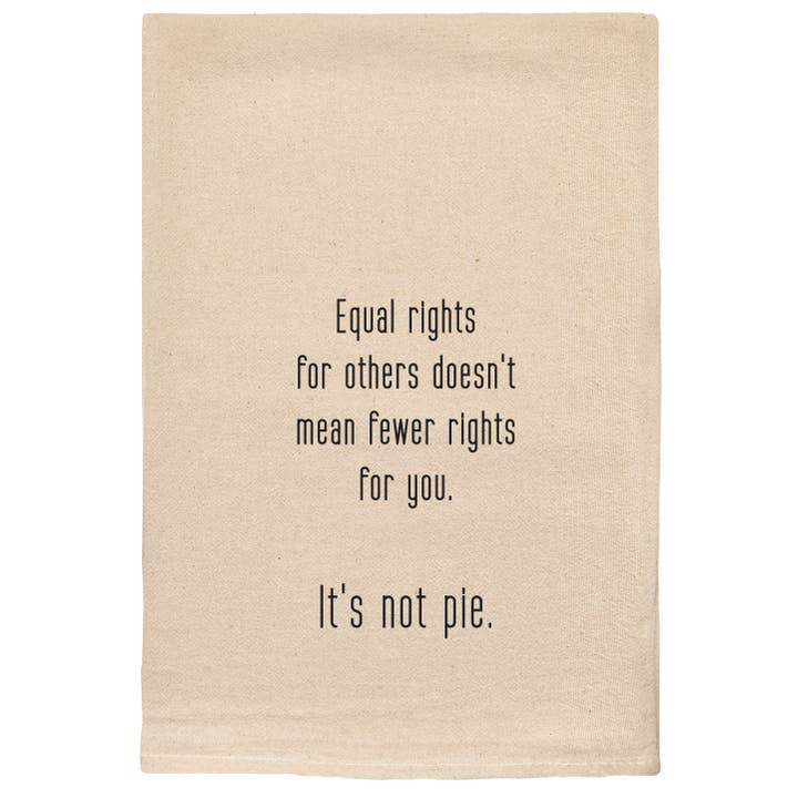 Lika rättigheter för andra betyder inte färre rättigheter Kökshandduk för wholesale av ellembee gift