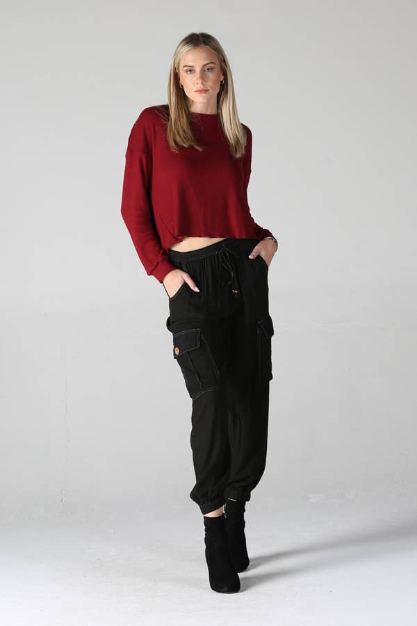 ANGIE - Wholesale Lounge Sweatpants/Joggers - Women's - 25R36-ASIS CARGO JOGGER PANTS2