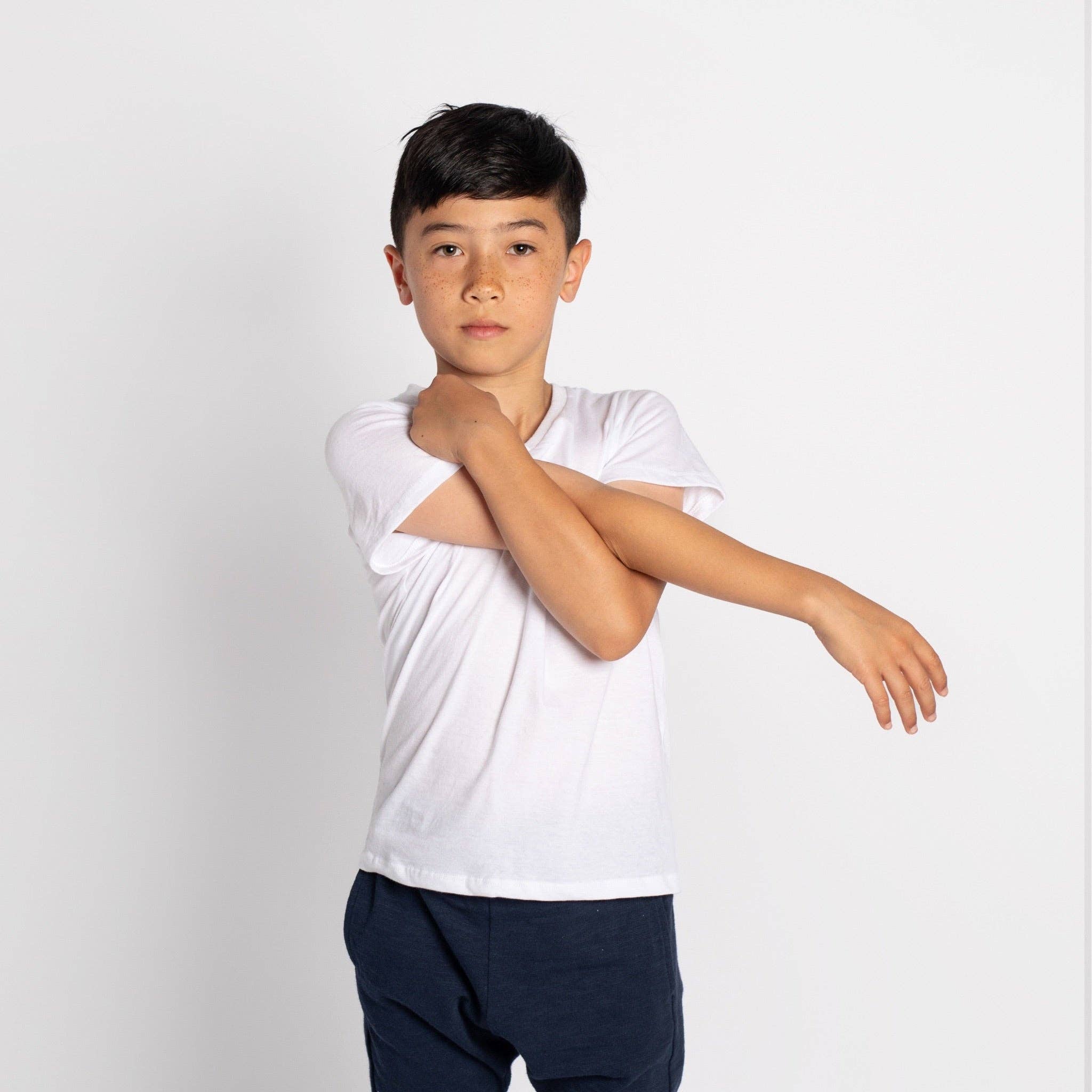 mini mioche collective inc. - Wholesale T-Shirt - Kids - Premium GOTS-Certified Organic Cloud V-Neck Tee11