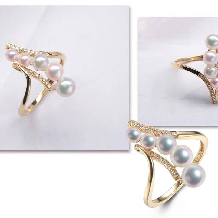 G14K Süsswasserperle Ring für den Großhandel von Timeless Pearl