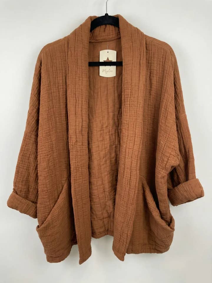 Mimi & Gogo - Vente Veste – femme - Veste Matelassée Coupe Kimono @5354_KimonoGaz25