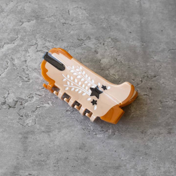 Tiepology - Wholesale Hair Clip - Women's - Eco Shooting Star Cowboy Boots Hair Claw Clip8