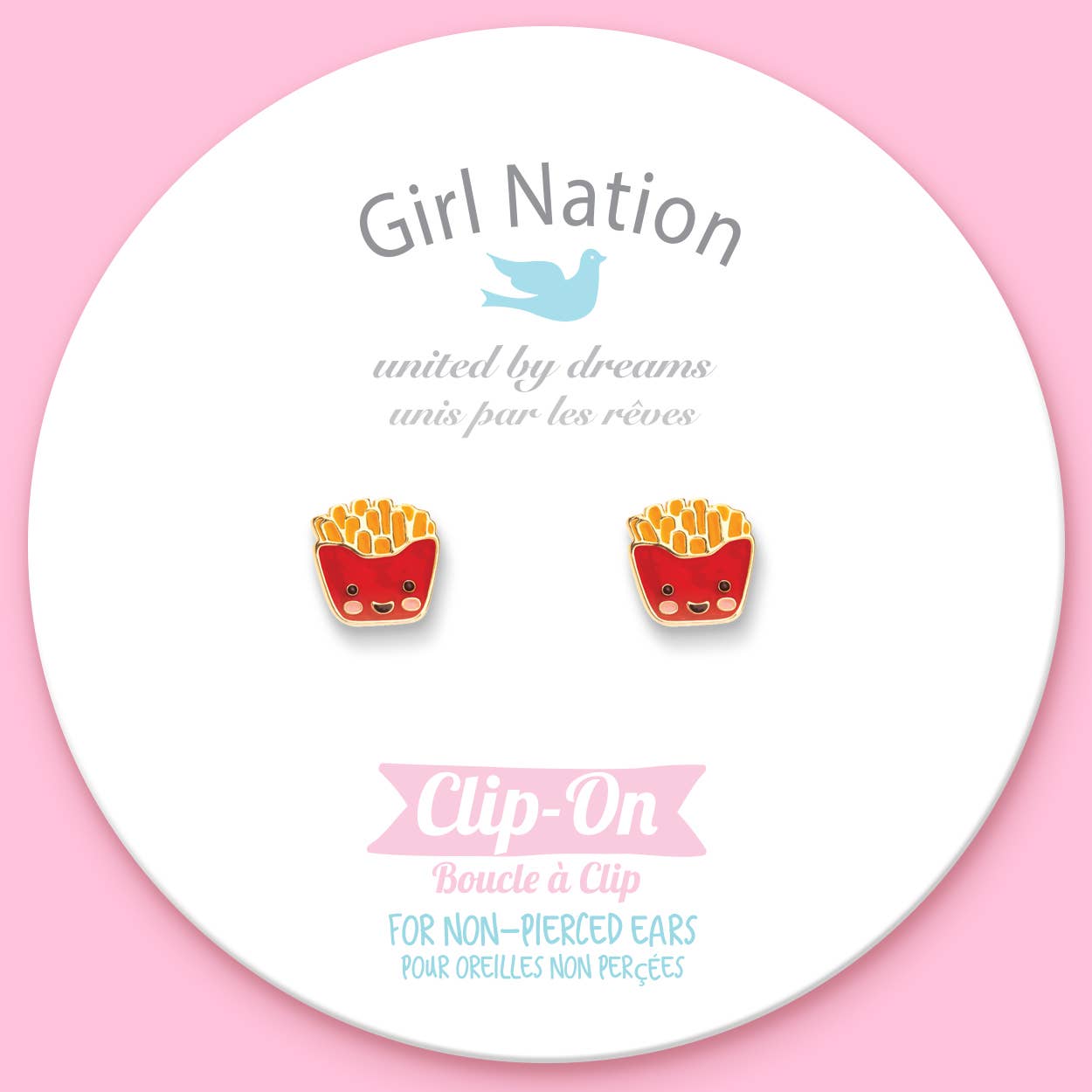 Girl Nation – Engroshandel Smykker - Børn – CLIP ON Cutie Øreringe | Pommes Frites Venner1