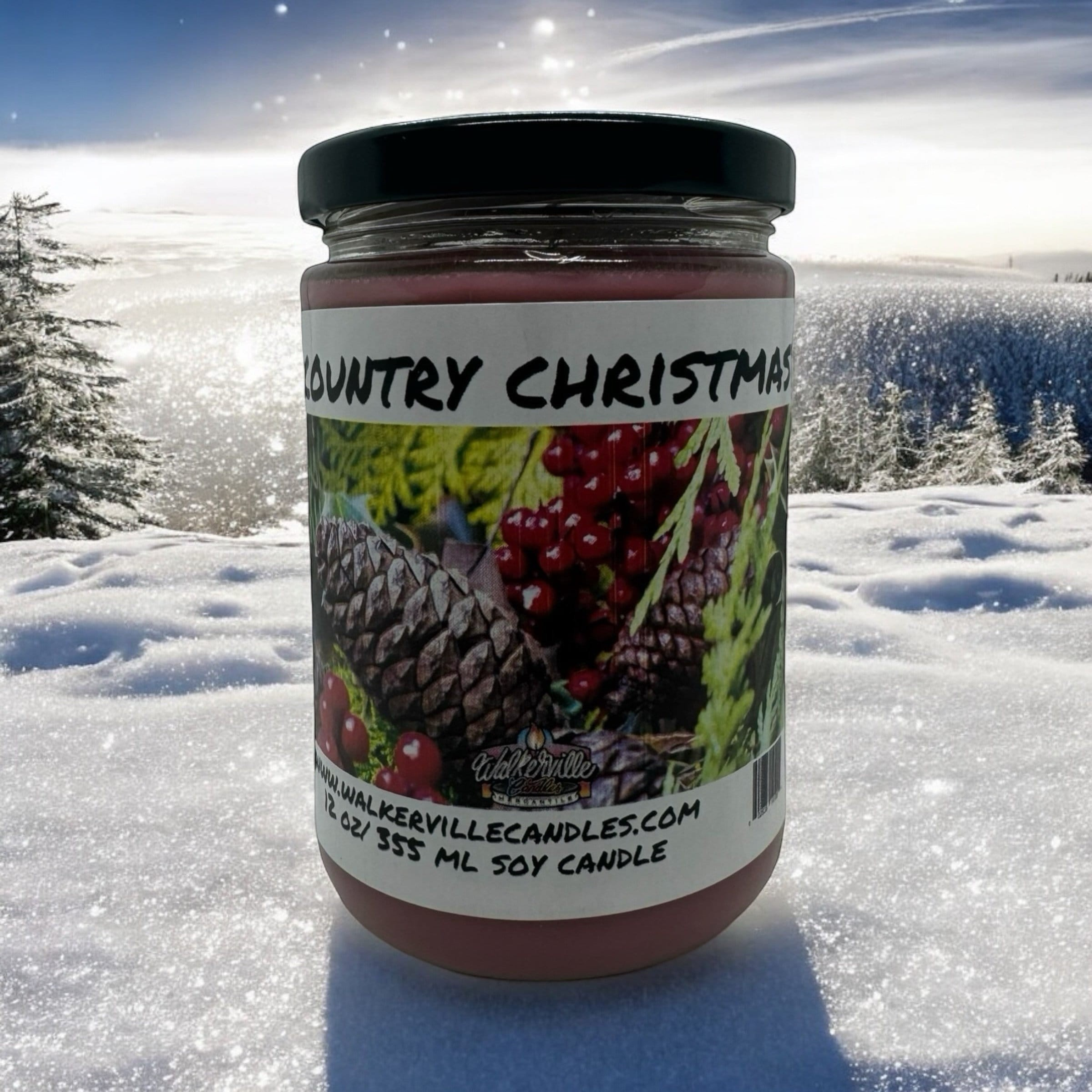 Walkerville Candles - Wholesale Jar/Filled Candle - Country Christmas Eco-friendly 12 oz Coconut Soy Candle5