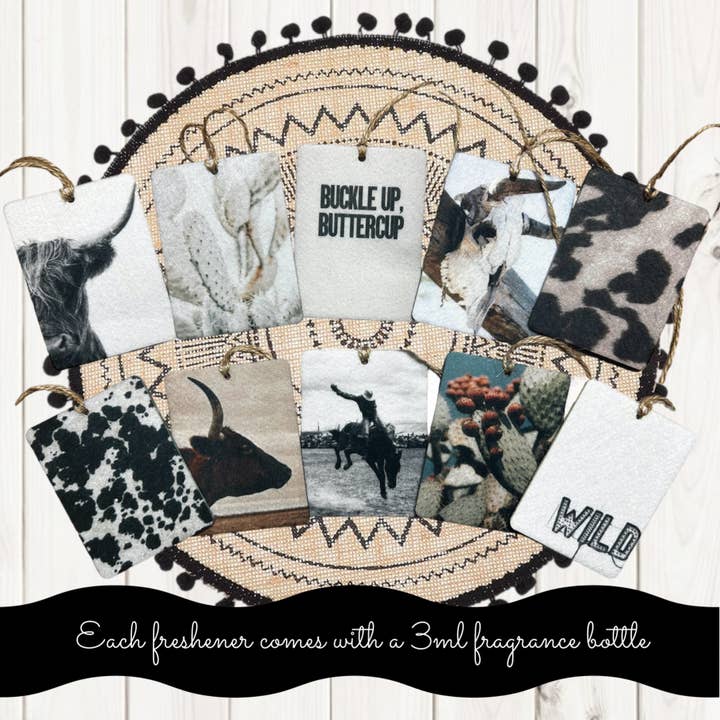 The Prickly Five - Wholesale Car Freshener - Unisex - Western Car Freshener Bundle