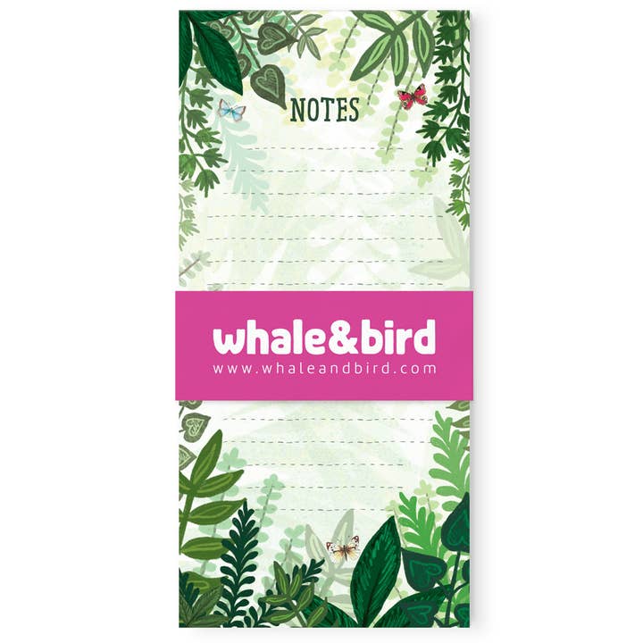 Jungle Magnetic DL Notepad for wholesale by Whale & Bird