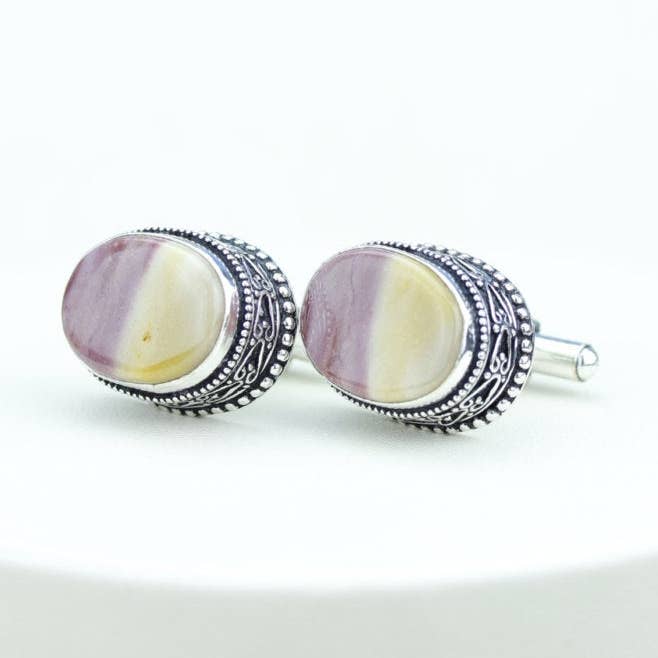 Gemelli Mookaite Jasper k449 per la vendita all'ingrosso da parte di SARAH DESIGNS JEWELRY