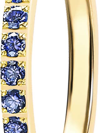 Denim Blue CZ ring for wholesale by CAPRICCI