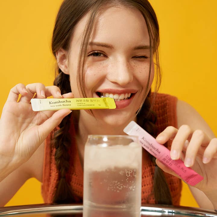 KKOKDAM Premium Flower Tea - Wholesale Powdered health drink - Flower Kombucha Tea (15 Packets) - Orange&Marigold5