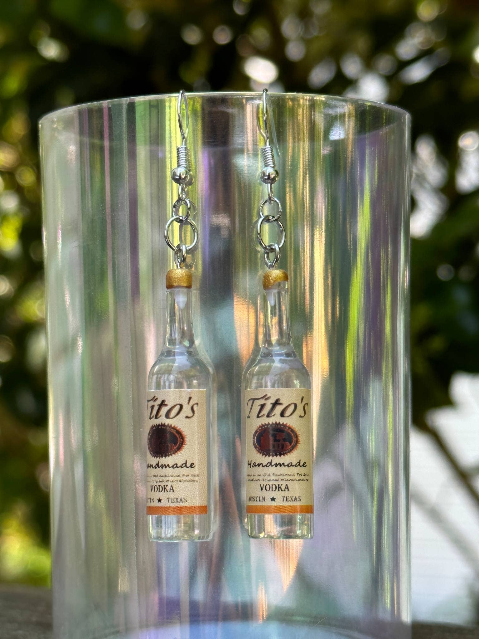 Arcfo Jewelry - Wholesale Dangle Earrings - Miniature Vodka Bottle Earrings – Fun Liquor-Inspired1