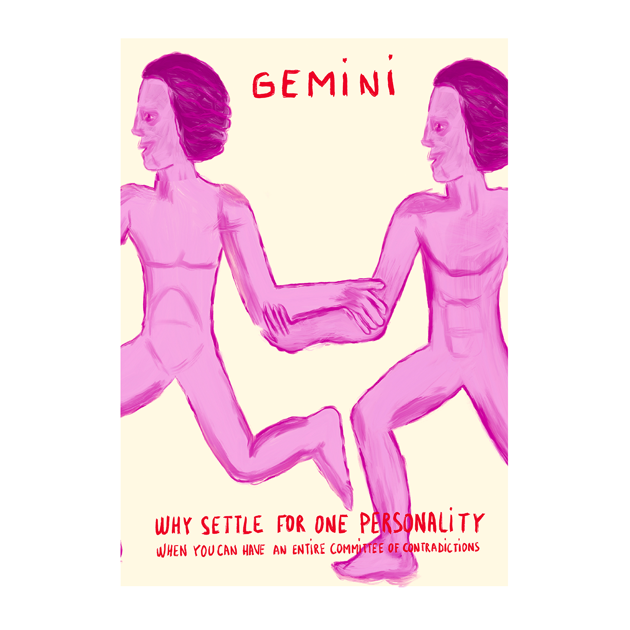 Brut – Impressão artística por atacado – SIGNO ASTROLÓGICO DE GÉMEOS | IMPRESSÃO1
