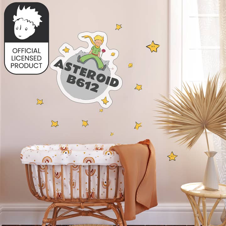 Petits stickers muraux Astéroïde B612 du Petit Prince | Décalcomanies officielles sous licence pour chambre d'enfant pour la vente par Wallpapers4Beginners