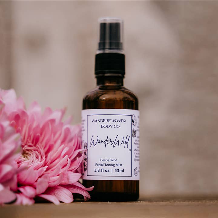 Wanderflower Body Co. - Wholesale Face & Body Mist/Water - Alaska Yarrow & Botanical Toning Mist – For Sensitive Skin1