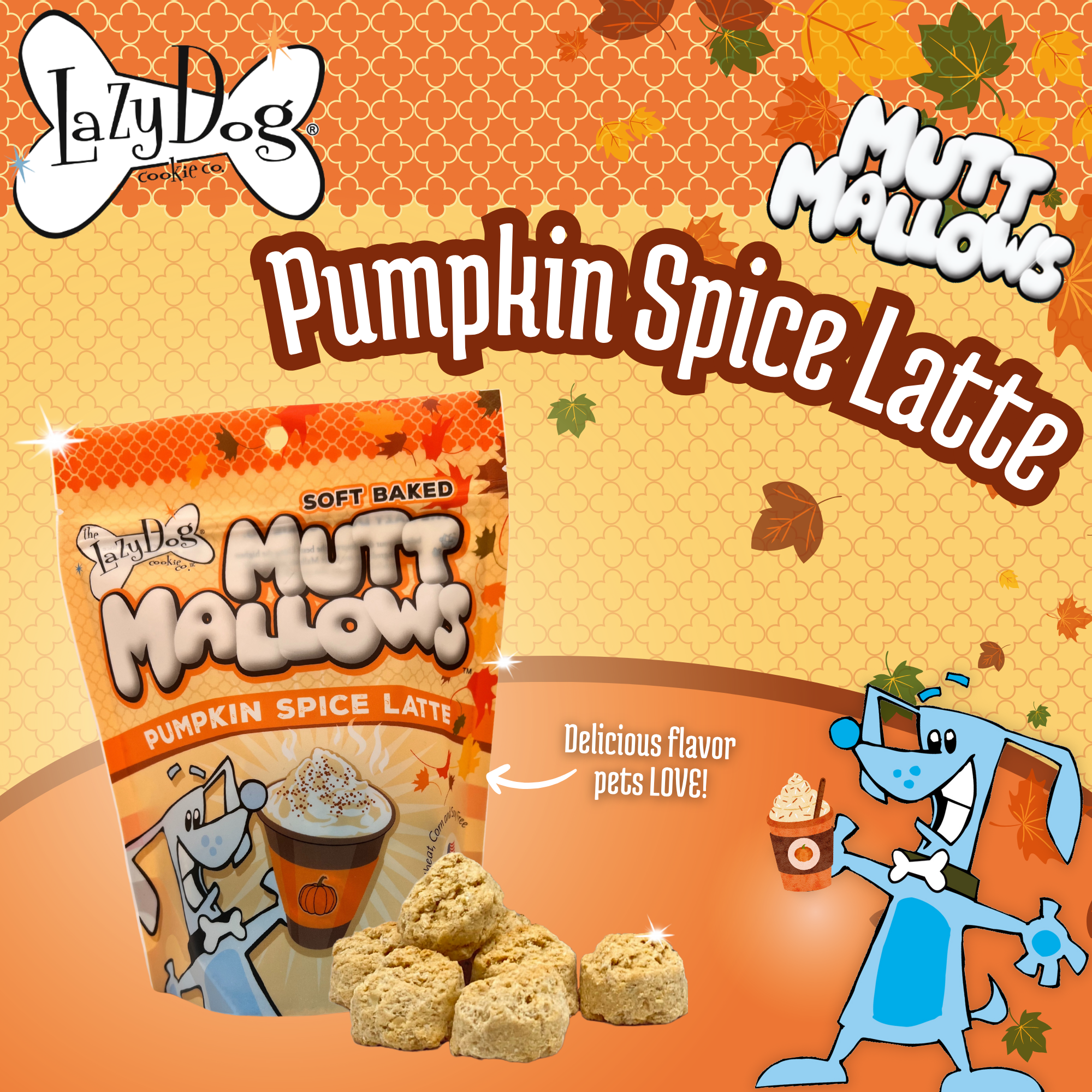 The Lazy Dog Cookie Co., Inc. - Wholesale Pet Treats - Dog - Pumpkin Spice Latte1