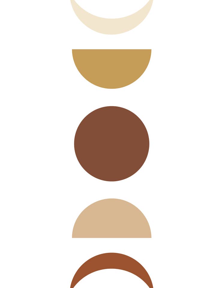 L'imprimé du cycle lunaire pour la vente par Blossom & Bloom