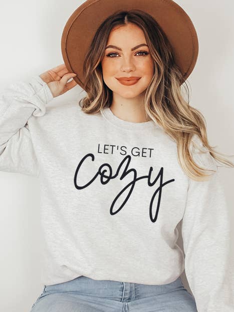 Let's Get Cozy Sweatshirt for wholesale by Wildberry Waves