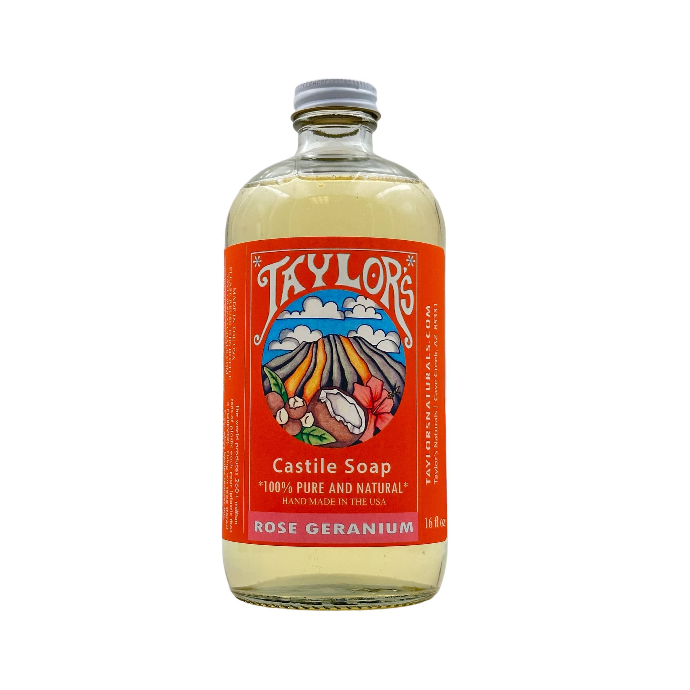 Taylor's Naturals - Wholesale Liquid Laundry Detergent - Liquid Castile Soap * All Natural - Glass Bottle 16 oz5