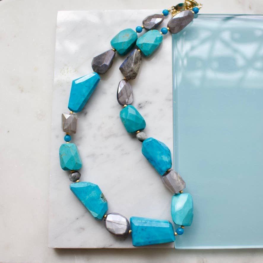 a.v. max - Wholesale Kralen/parelketting - Gefacetteerde Echte Klomp Ketting|9 kleuren0