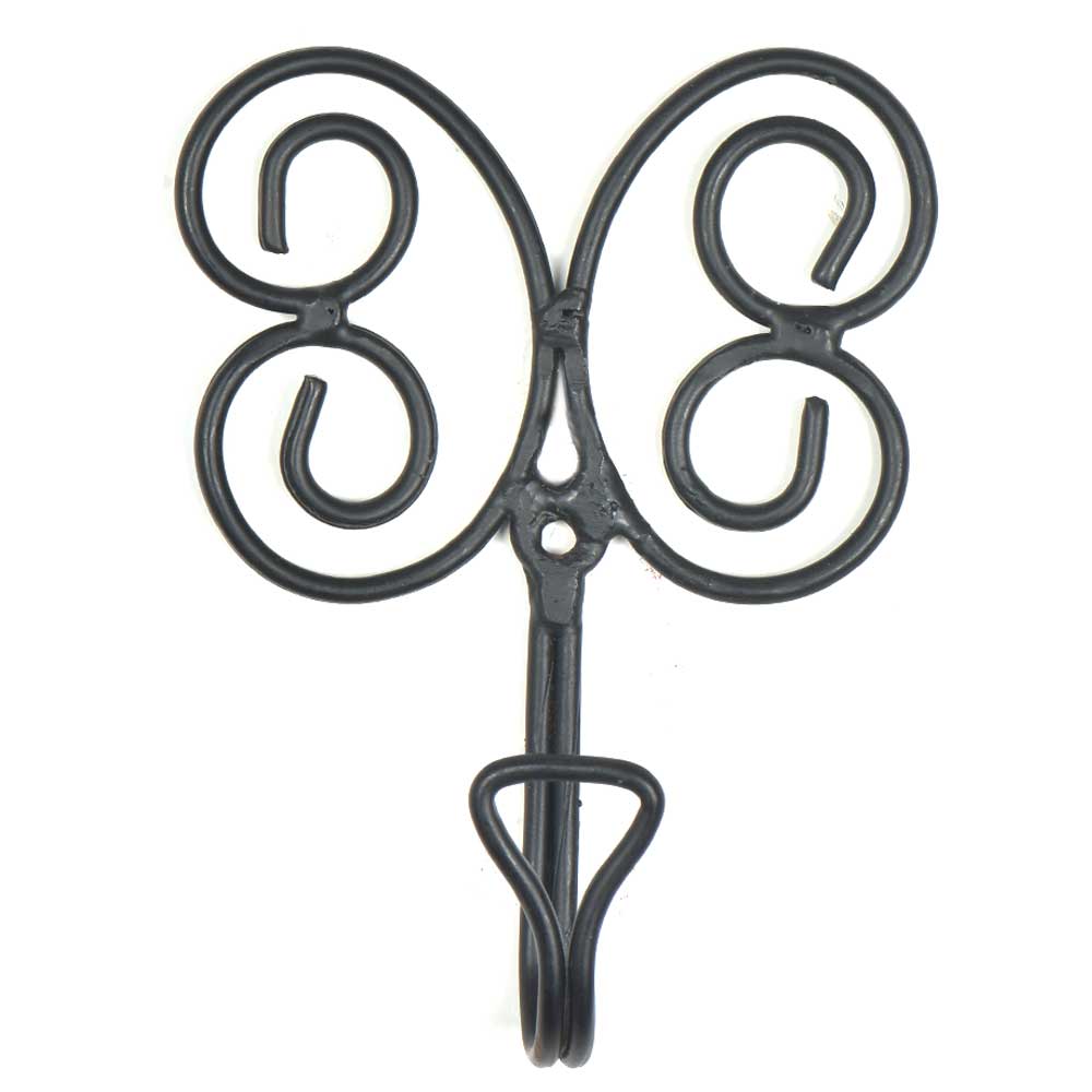 Black 12 Piece Butterfly Bedroom Hooks Coat Key Holder for wholesale on Faire1