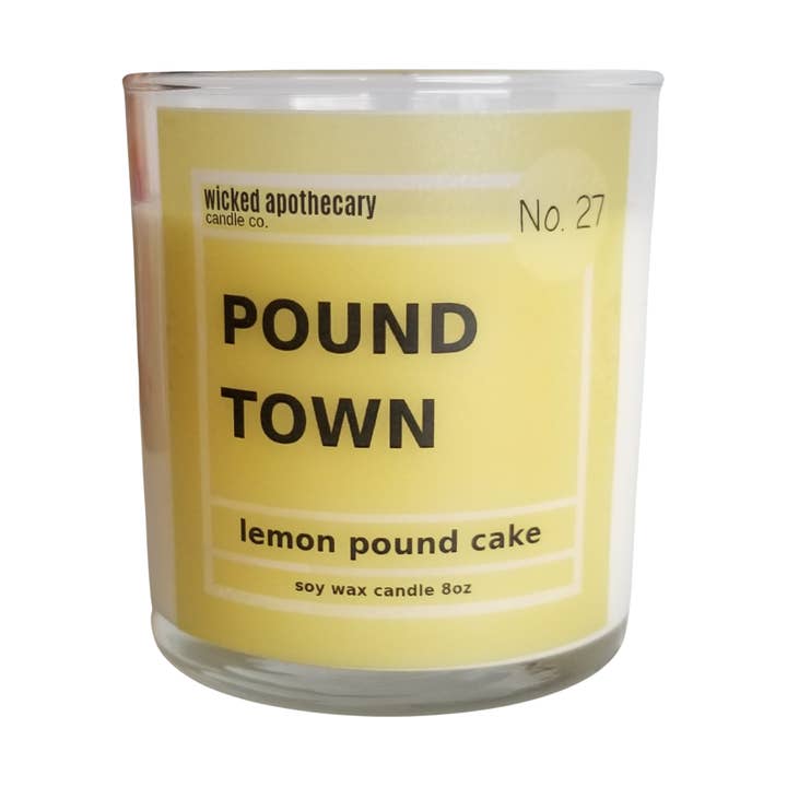 Pound Town- 8oz Soy Wax Candle for wholesale by Wicked Apothecary