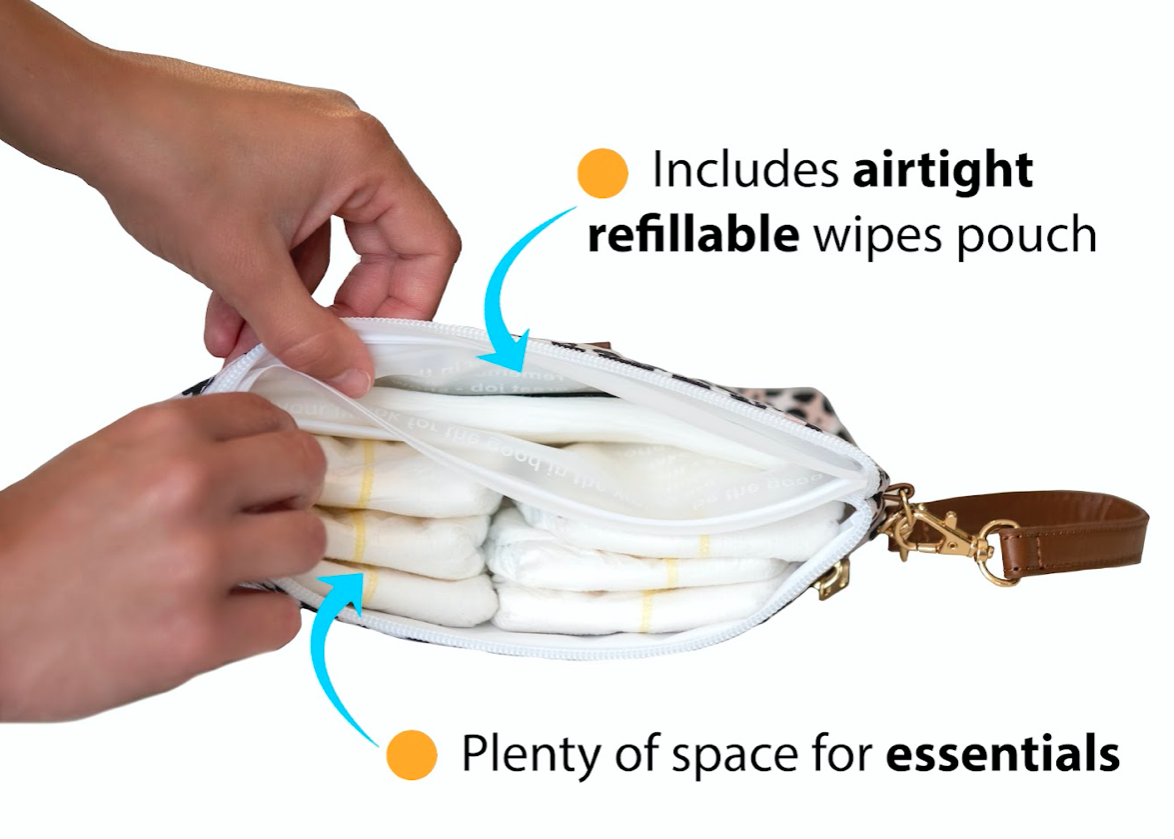 Bumco - Wholesale Diaper Bag - Baby - Bumco Diaper Clutch - Leopard1