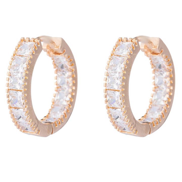 Eye Candy Los Angeles - Vente Petits anneaux - Anna CZ Crystal Huggie0