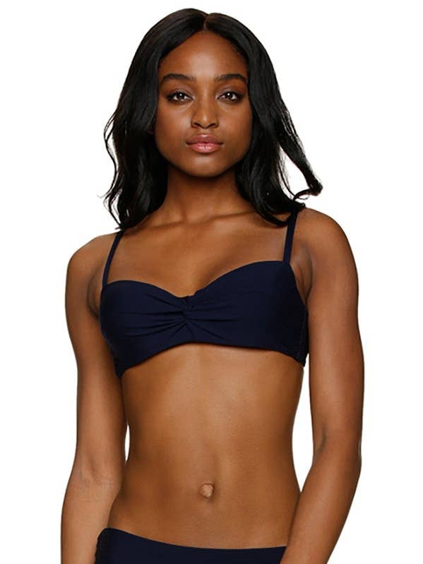 Camiseta de baño Twist Underwire para mujer - Negro para venta al por mayor de Helen Jon