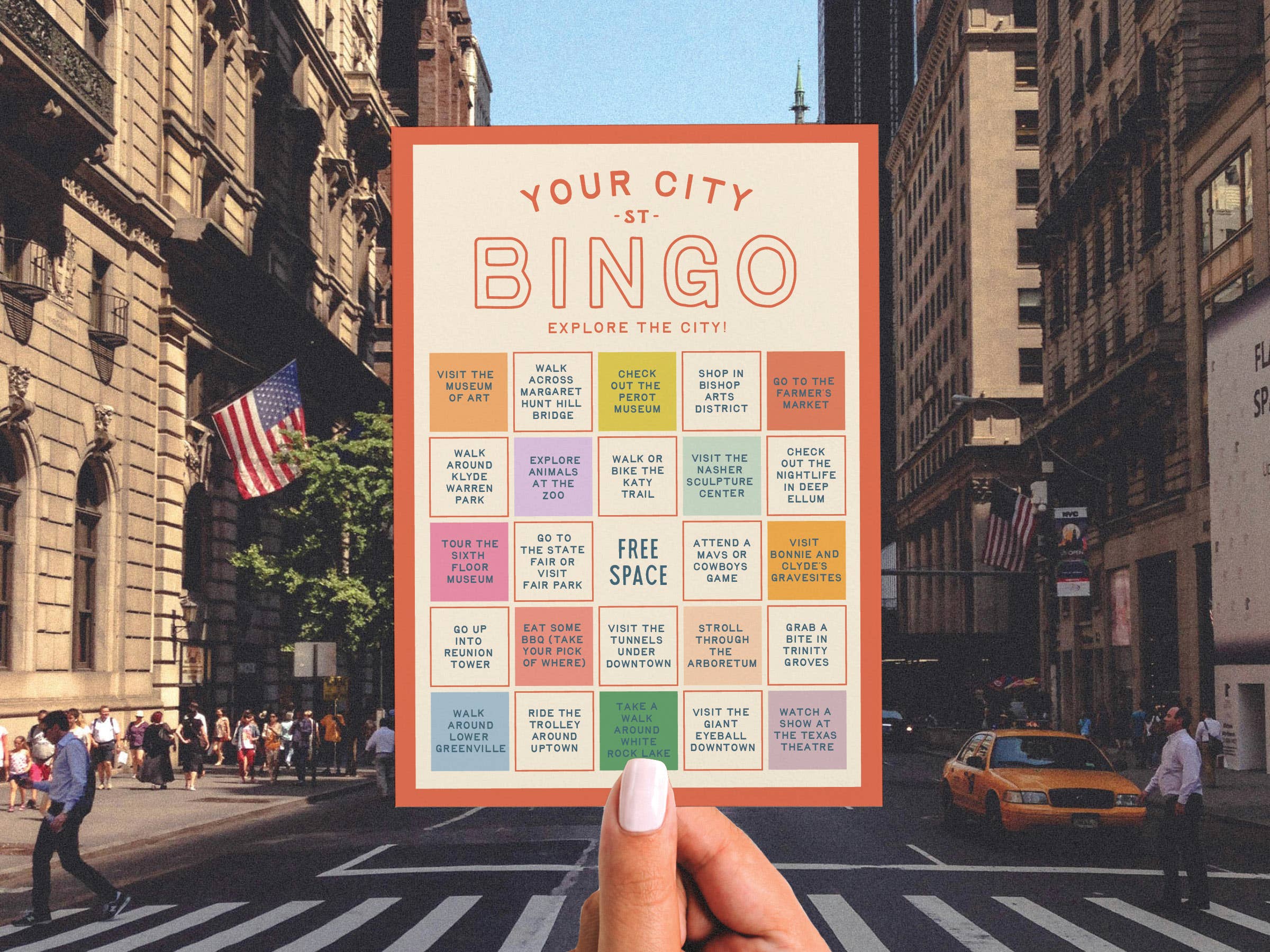 Easyhand Goods – formerly Onderkast - Wholesale Card Game - Custom City Explorer Bingo Card1