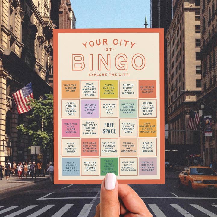 Easyhand Goods – formerly Onderkast - Wholesale Card Game - Custom City Explorer Bingo Card1