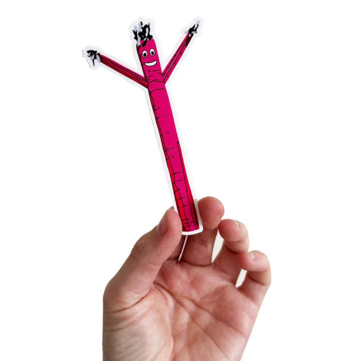 1990s Air Dancer Sticker - Pink for wholesale by Drawn Goods